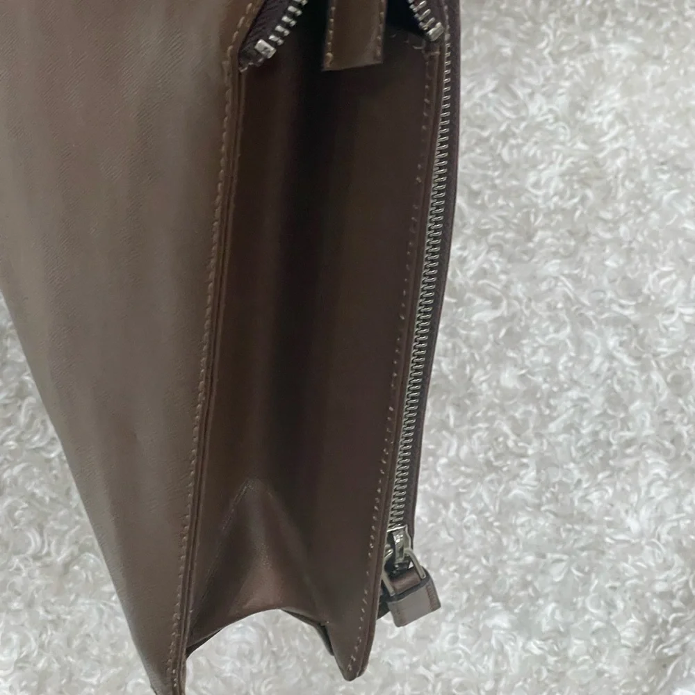 Prada Chocolate Leather Briefcase